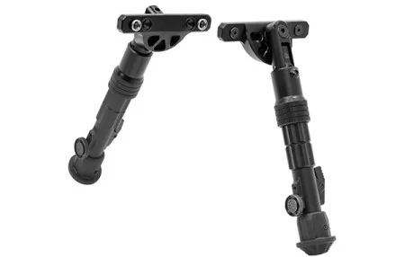 Сошки UTG на KeyMod, 127-203мм, раздельн.ноги,5углов-позиций, 5 фикс.длин, кнопка фикс., алюм, черн.