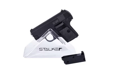 Пистолет Stalker SA25M Spring, кал.6мм, металл, магазин 6шар, черн.