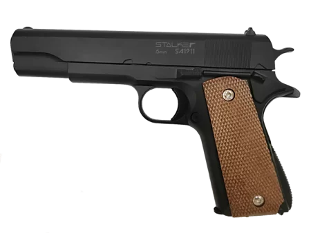 Пистолет Stalker SA1911 Spring, кал.6мм, металл, магазин 13шар, черный